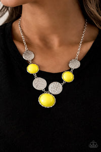 Paparazzi Necklaces Bohemian Bombshell - Yellow