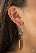 Load image into Gallery viewer, Paparazzi Earrings You WOOD Be So Lucky - Copper
