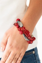 Load image into Gallery viewer, Paparazzi Bracelets Rockin Rock Candy - Red
