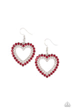 Load image into Gallery viewer, Paparazzi Earrings High School Sweethearts - Red
