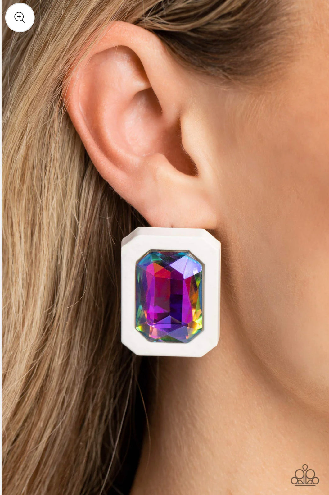 Edgy Emeralds - multi - Paparazzi earrings