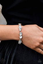 Load image into Gallery viewer, Paparazzi Bracelets Care to make a Wager white
