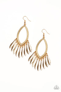 Paparazzi Earrings My FLAIR Lady - Gold