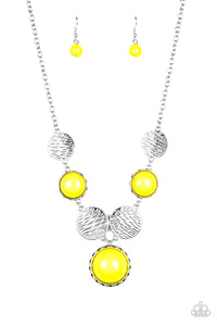 Paparazzi Necklaces Bohemian Bombshell - Yellow