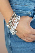 Load image into Gallery viewer, Paparazzi Bracelets No CHARM Done - White
