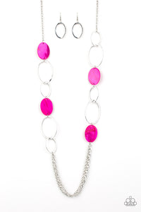 Paparazzi Necklaces Kaleidoscope Coasts - Pink