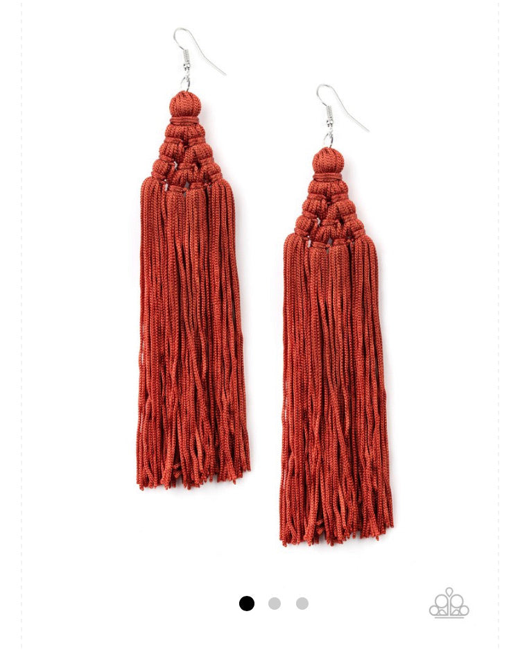 Paparazzi Earrings Magic Carpet Ride Brown