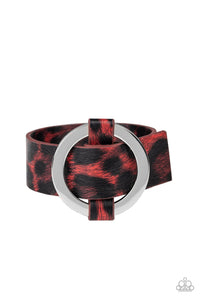 Paparazzi Bracelets Jungle Cat Couture - Red