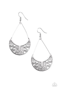 Paparazzi Earrings Trading Post Trending Silver