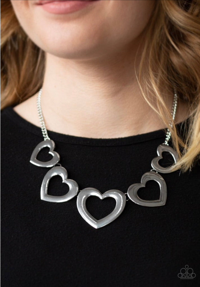 Paparazzi Necklaces Hearty Hearts