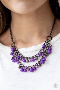 Paparazzi Necklaces  Watch Me Now - Purple