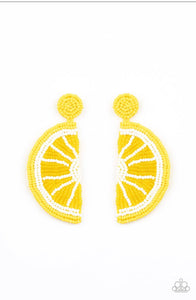 Paparazzi Earrings When Life Gives You Lemons Yellow