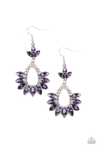 Paparazzi Earrings Extra Exquisite - Purple