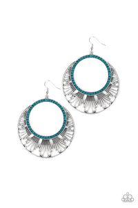 Paparazzi Earrings Mod Mood - Blue