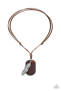 Paparazzi Necklaces Flying Solo - Brown