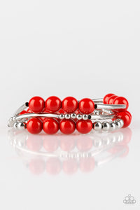 Paparazzi Bracelets New Adventures - Red