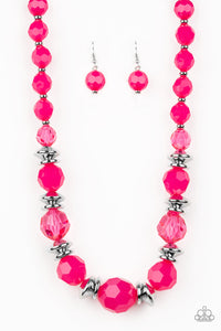 Paparazzi Necklaces Dine and Dash - Pink