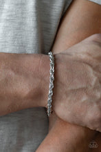 Load image into Gallery viewer, Paparazzi Bracelets Last Lap - Silver Mens
