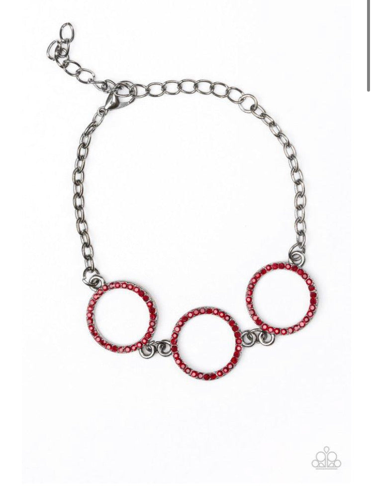 Paparazzi Bracelet ~ Dress The Part - Red