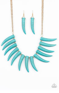 Paparazzi Necklaces Tusk Tundra Blue LOP