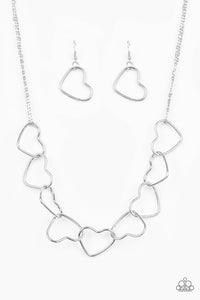 Paparazzi Necklaces Unbreak My Heart Silver