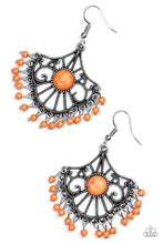 Load image into Gallery viewer, Paparazzi Earrings Stone Lagoon Orange
