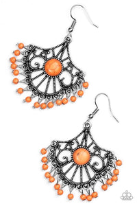 Paparazzi Earrings Stone Lagoon Orange