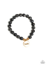 Load image into Gallery viewer, Paparazzi Bracelets Faith it til you make it black
