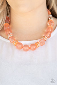 Paparazzi Necklaces Bubbly Beauty - Orange