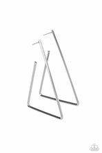 Load image into Gallery viewer, Paparazzi Earrings Go Ahead and TRI - Silver

