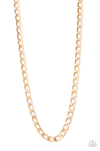 Paparazzi Necklaces Big Win - Gold Mens