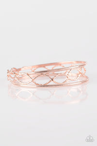 Paparazzi Bracelets Metal Manic - Rose Gold