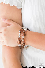 Load image into Gallery viewer, Paparazzi Bracelets Downtown Dazzle - Brown
