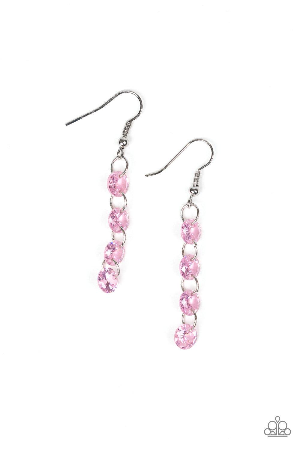 Paparazzi Earrings Trickle-Down Effect - Pink