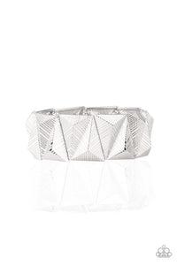 Paparazzi Bracelets Metallic Geode - Silver