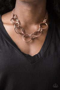 Paparazzi Necklaces Jump Into The Ring - Copper
