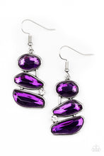 Load image into Gallery viewer, Gem Galaxy - Purple Earrings
