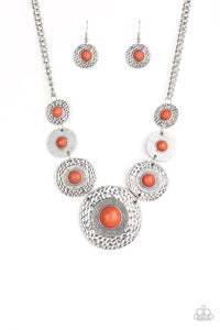 Paparazzi Necklaces Tiger Trap - Orange