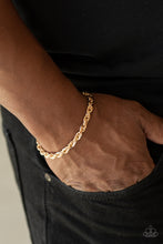 Load image into Gallery viewer, Paparazzi Bracelets Last Lap - Gold Mens
