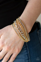 Load image into Gallery viewer, Paparazzi Bracelets Metallic Horizon - Gold
