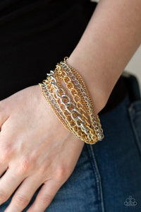 Paparazzi Bracelets Metallic Horizon - Gold