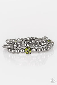 Paparazzi Bracelets Noticeably Noir - Green