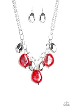 Load image into Gallery viewer, Paparazzi Necklaces Looking Glass Glamorous - Red 
