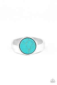 Paparazzi Rings Carbon Print - Blue