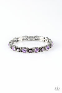 Paparazzi Bracelets Heavy On The Sparkle - Purple