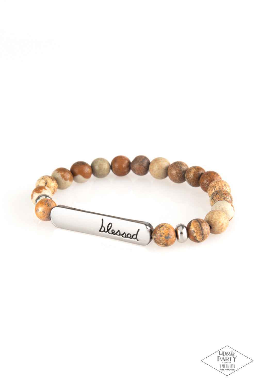 Paparazzi Bracelets Born Blessed - Brown 