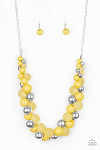 Paparazzi Necklaces Bubbly Brilliance - Yellow