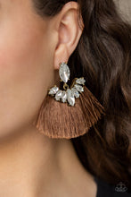 Load image into Gallery viewer, Paparazzi Earrings Formal Flair - Brown
