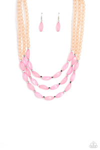I BEAD You Now - Pink Necklace