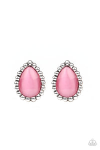 Paparazzi Earrings I Wanna GLOW - Pink